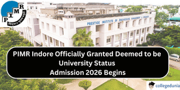 PIMR Indore Officially Granted Deemed to be University Status Admission 2026 Begins